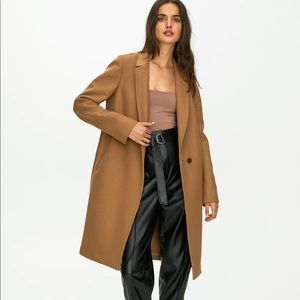 Aritzia Babaton The Stedman Coat in Savile (Camel)